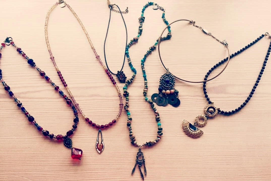 Amy Delson Jewelry Necklaces made from Lone Earrings
