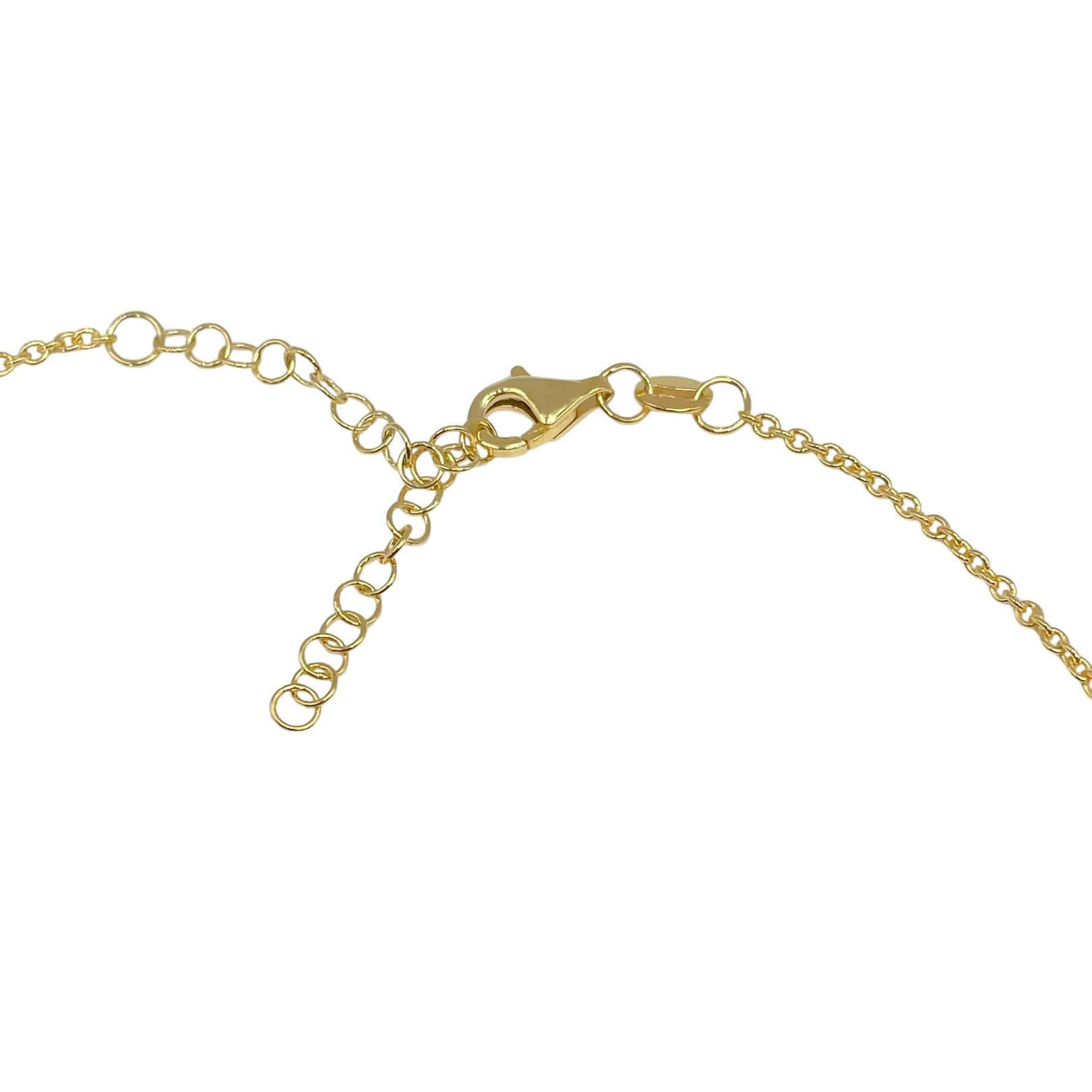 Adjustable length clasp detail of necklace by Amy Delson