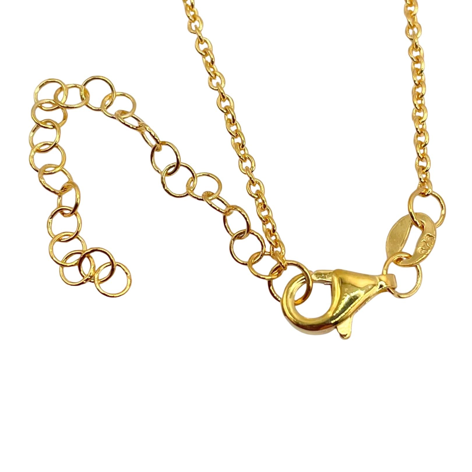 Chain extender detail with lobster claw clasp