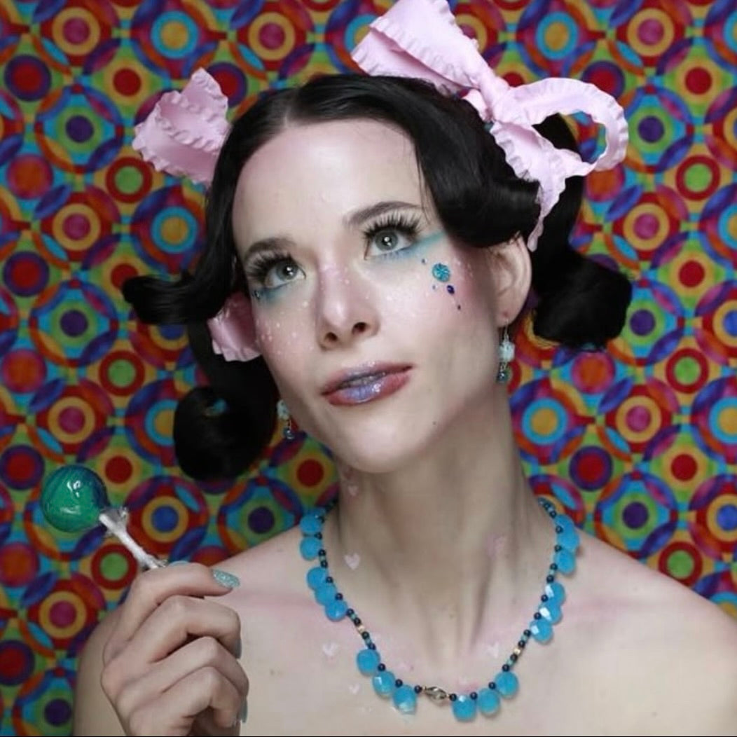 Cleo - Blue Lapis, Turquoise and Glass Necklace