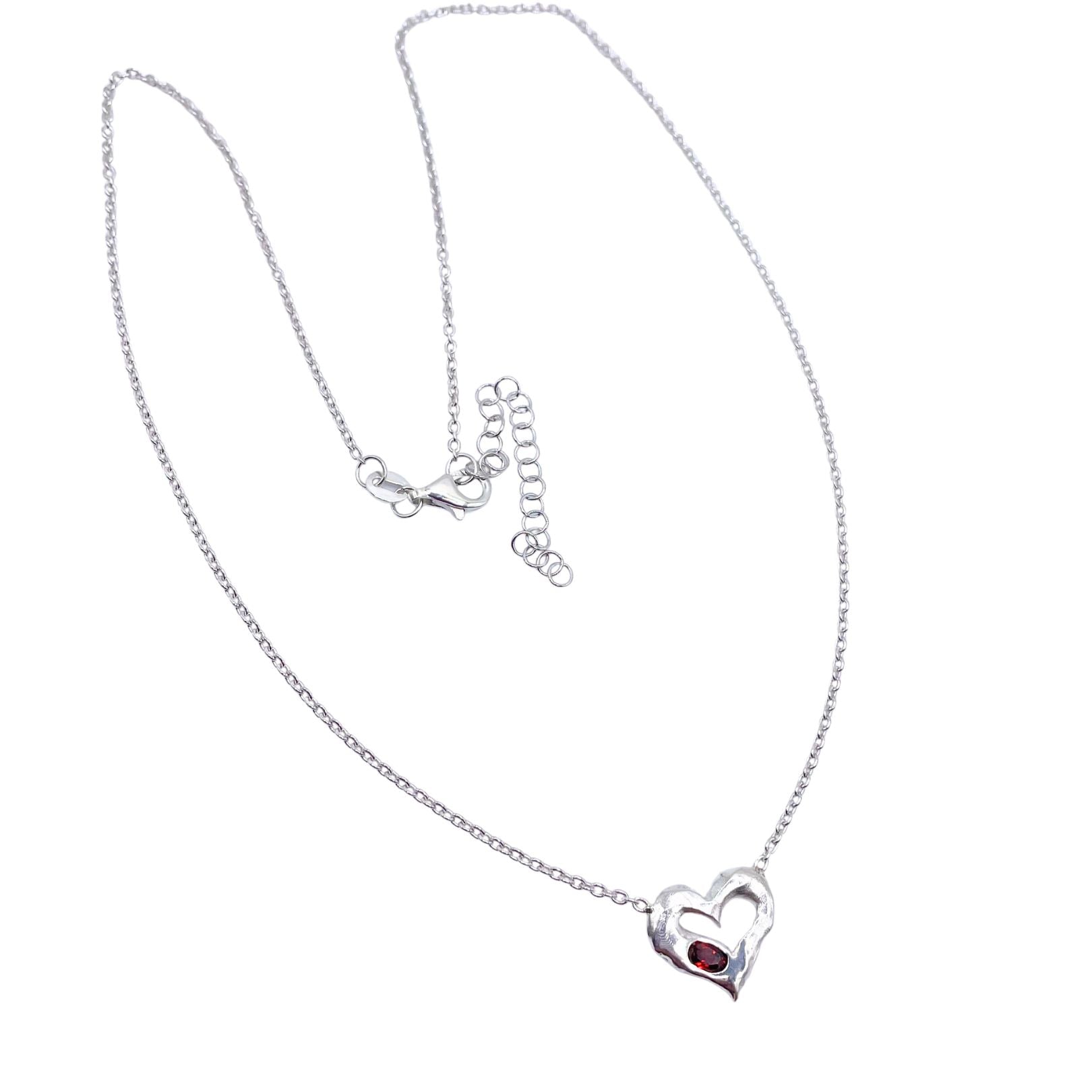Sterling Silver Heart Necklace by Amy Delson