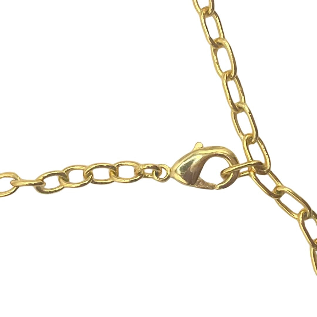 Detail of clasp and chain Amy Delson necklace