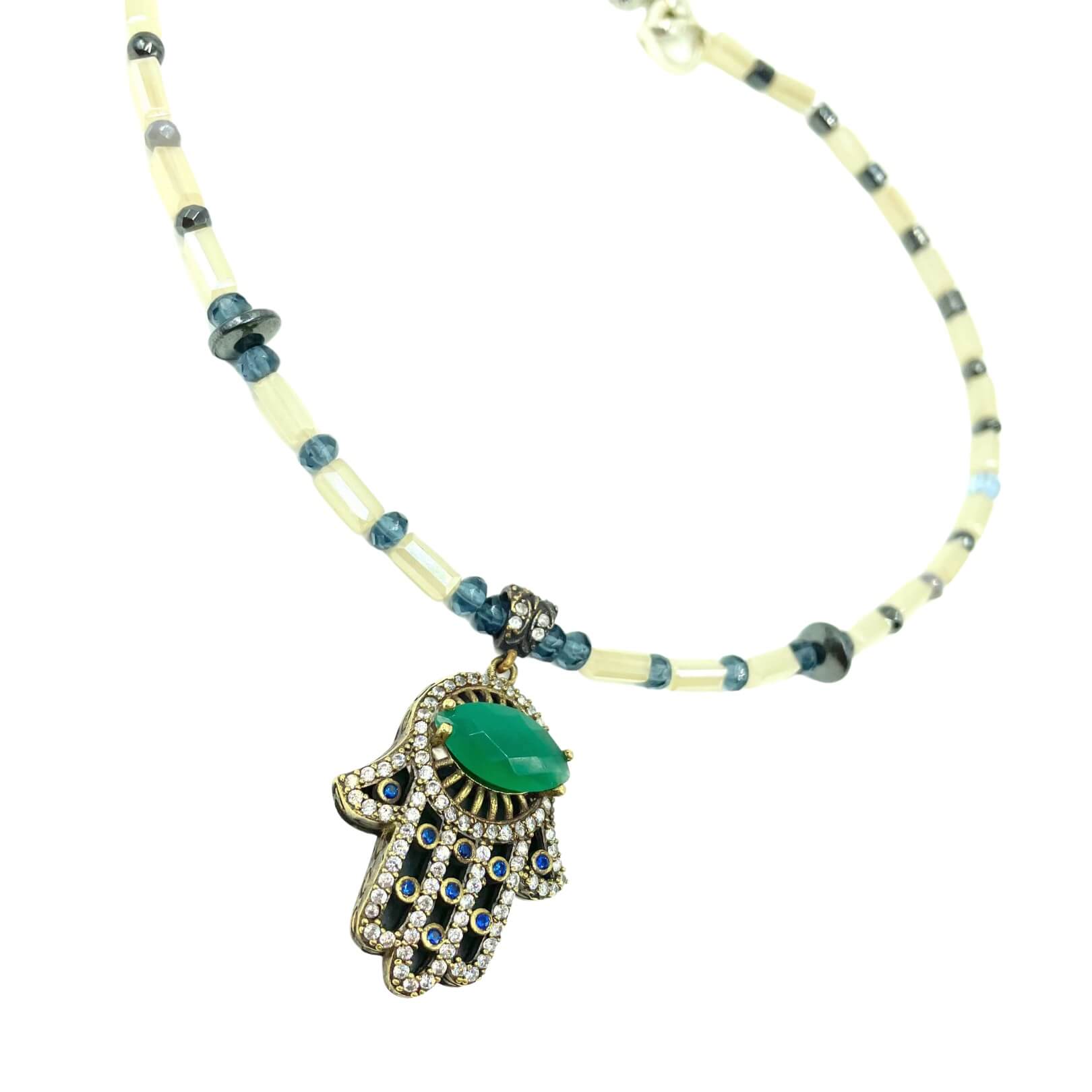 Model wears amy delson jewelry