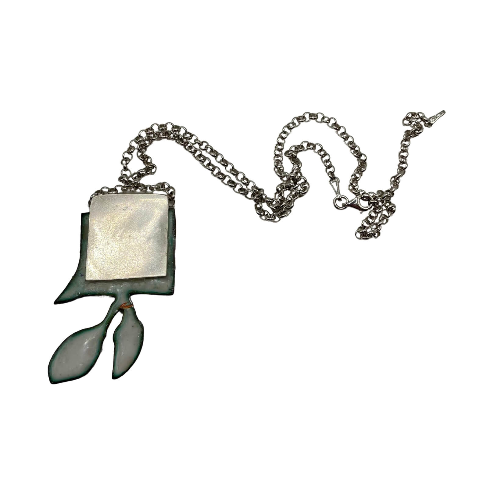 Paula - Pink Enamel Flower Necklace