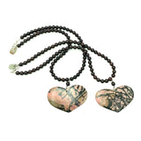 Amy Delson Jewelry Rhodonite Heart Garnet Neckaces