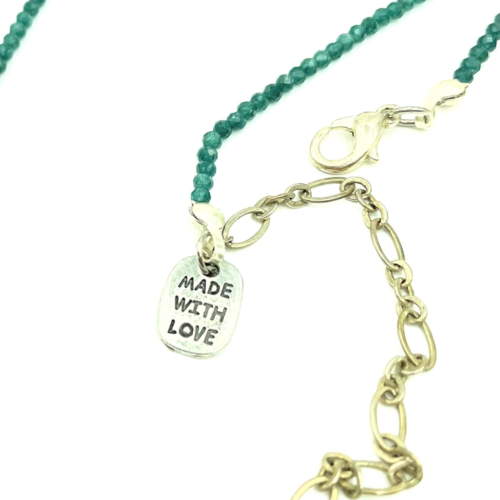 Amy Delson Green Apatite Necklace Made with Love
