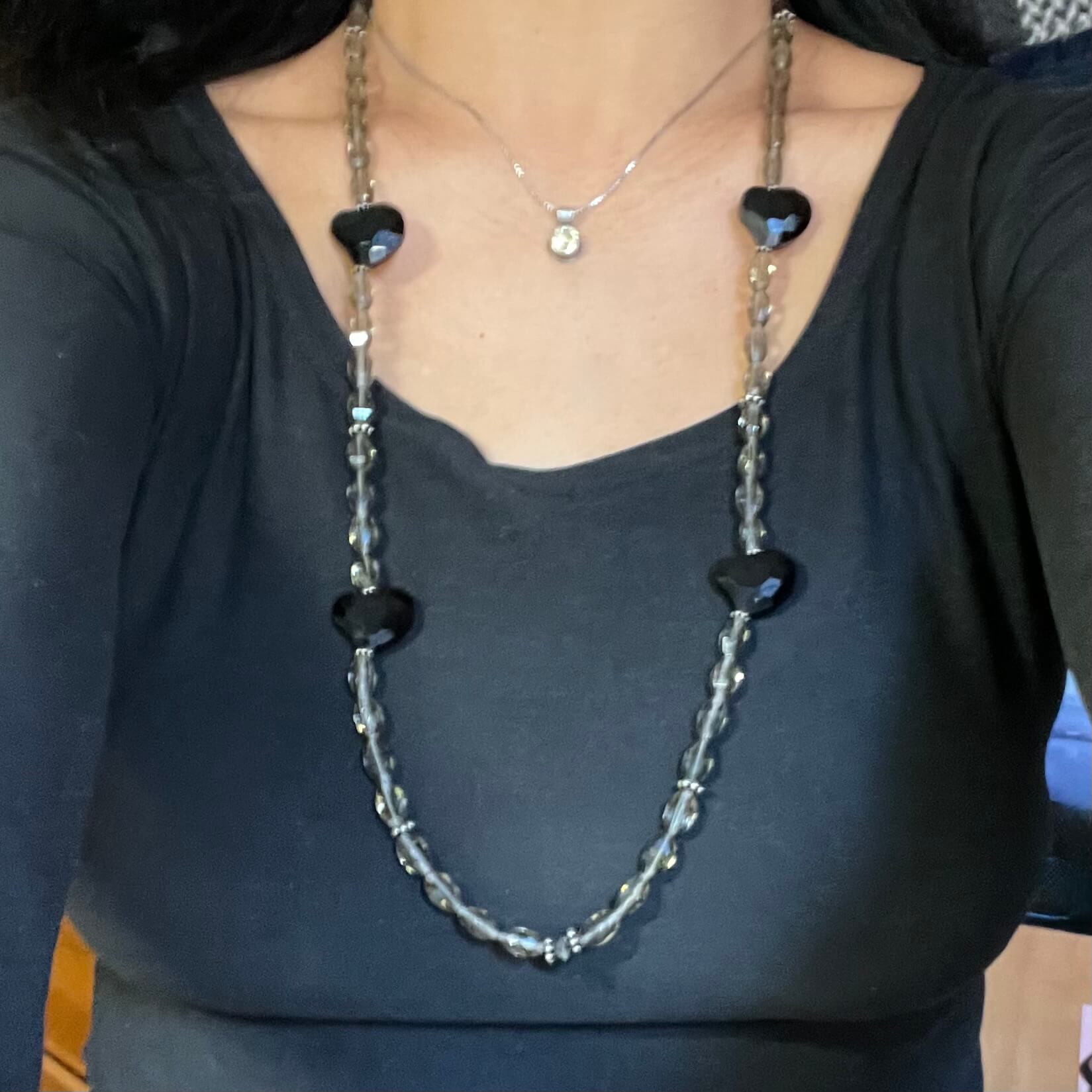 crystal heart pendant