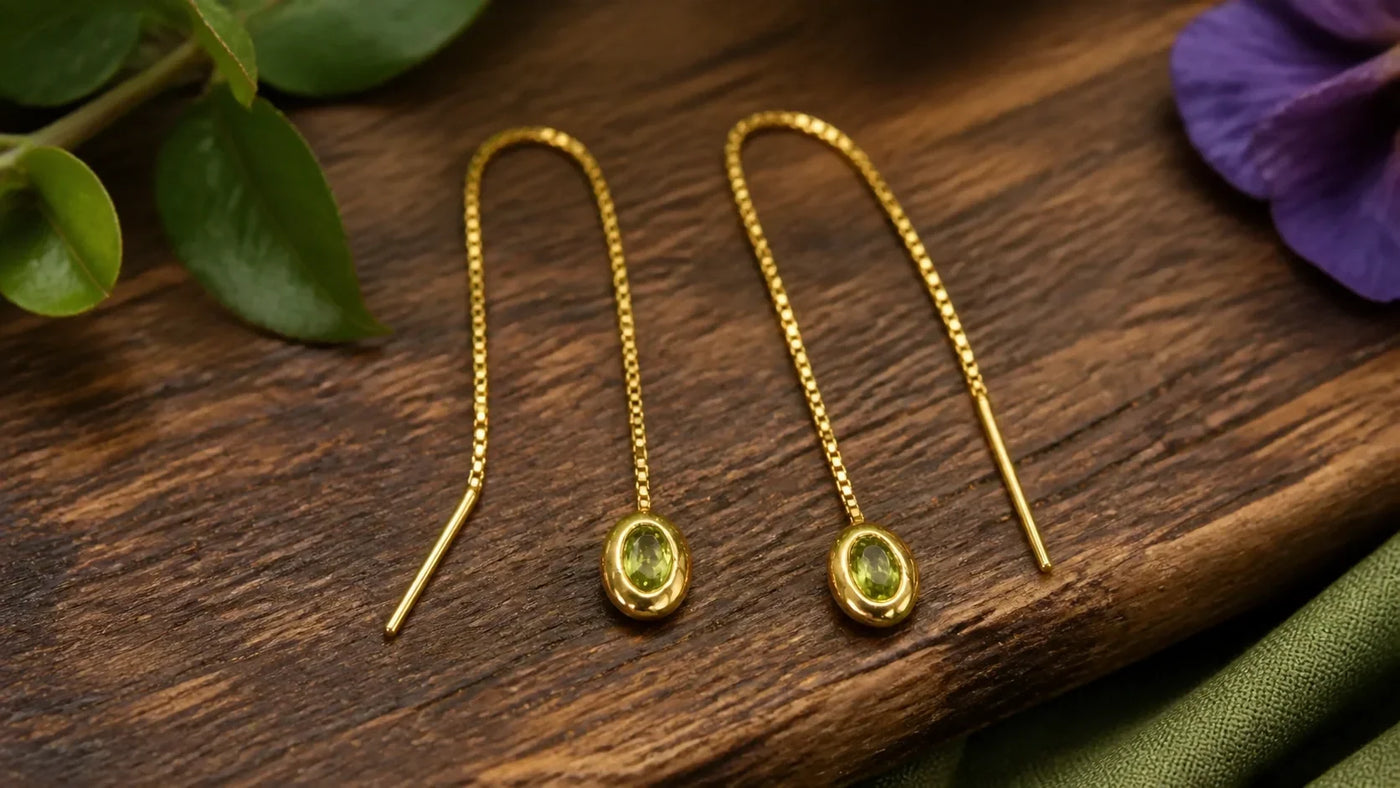 The Art of Wearing Peridot and Gold Earrings