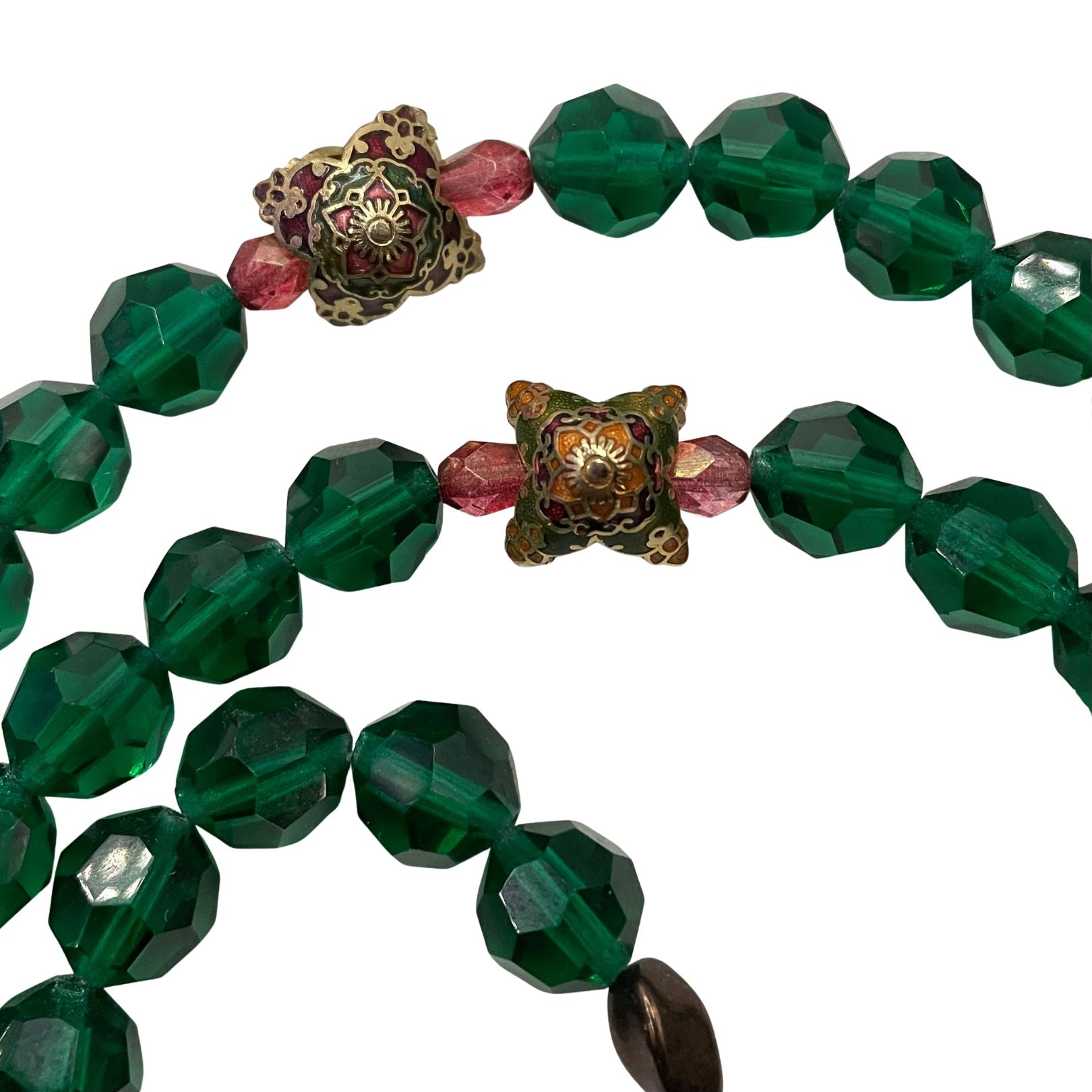 closeup detail closinne beads 