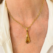 Gold Orange Citrine necklace Amy Delson