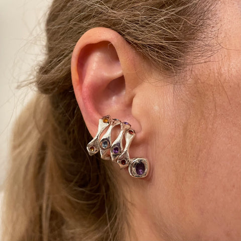 Silver Ear Stack by Amy Delson