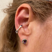 Amethyst Silver Ear Stack by Amy Delson