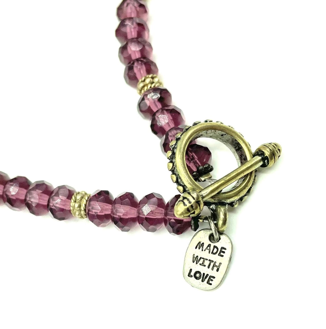 Clasp detail Made with Love tag Amy Delson Jewelry