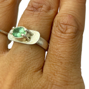 Amy Delson silver aquamarine ring