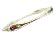 Amy Delson silver amethyst blue topaz bangle