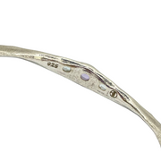 Inside of silver bangle by Amy Delson