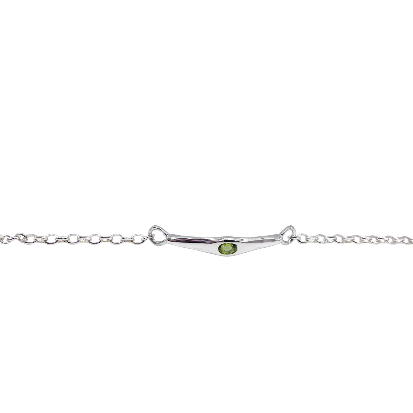 Amy Delson bracelet in sterling silver with Green Peridot