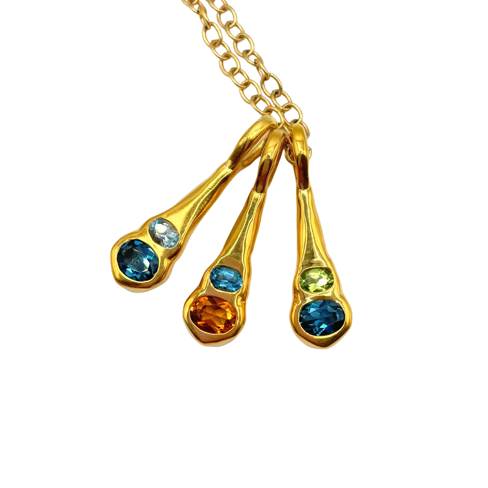 Amy Delson Olivia Gemstone Necklaces in Gold