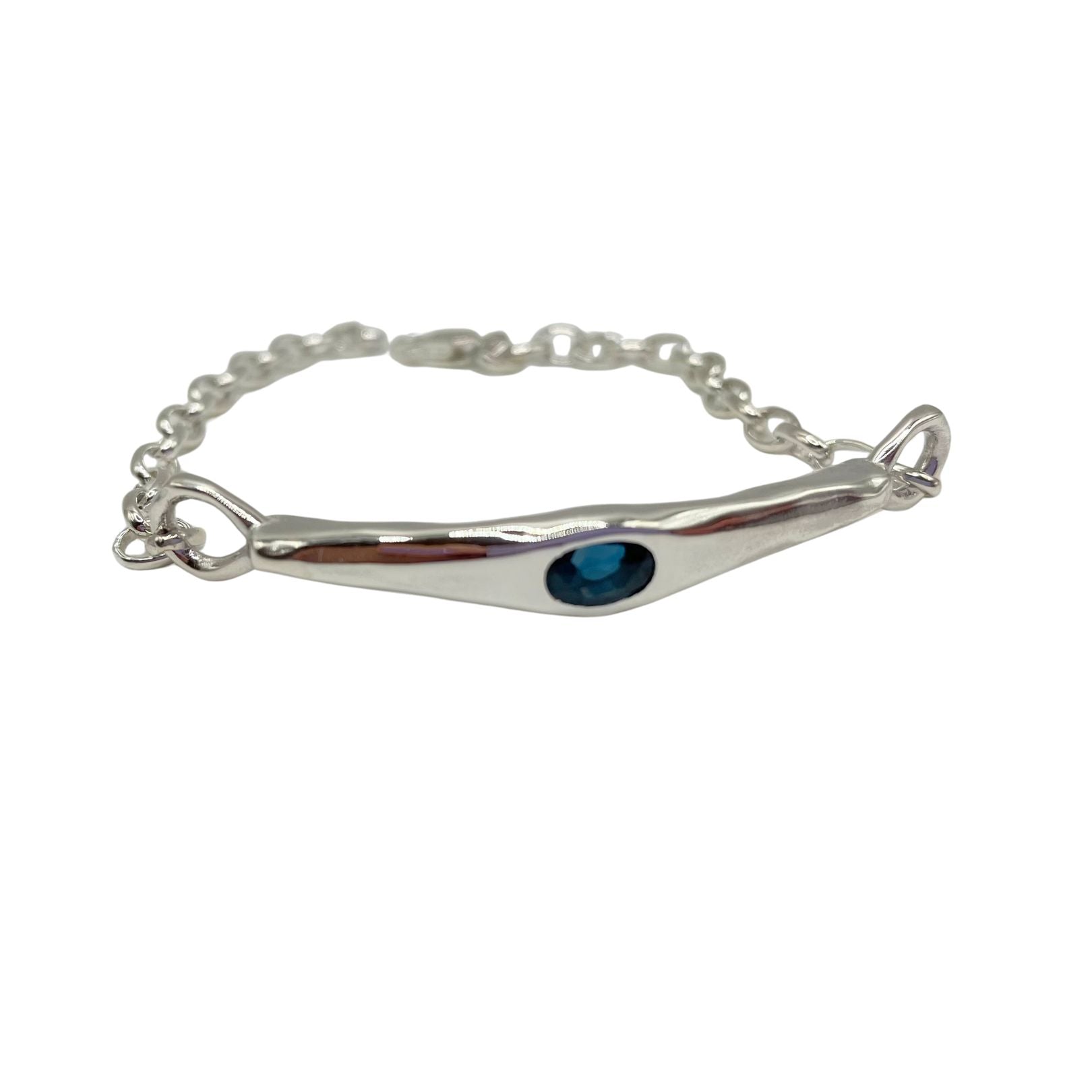 Amy Delson London BLue Topaz Sterling Silver Bracelet