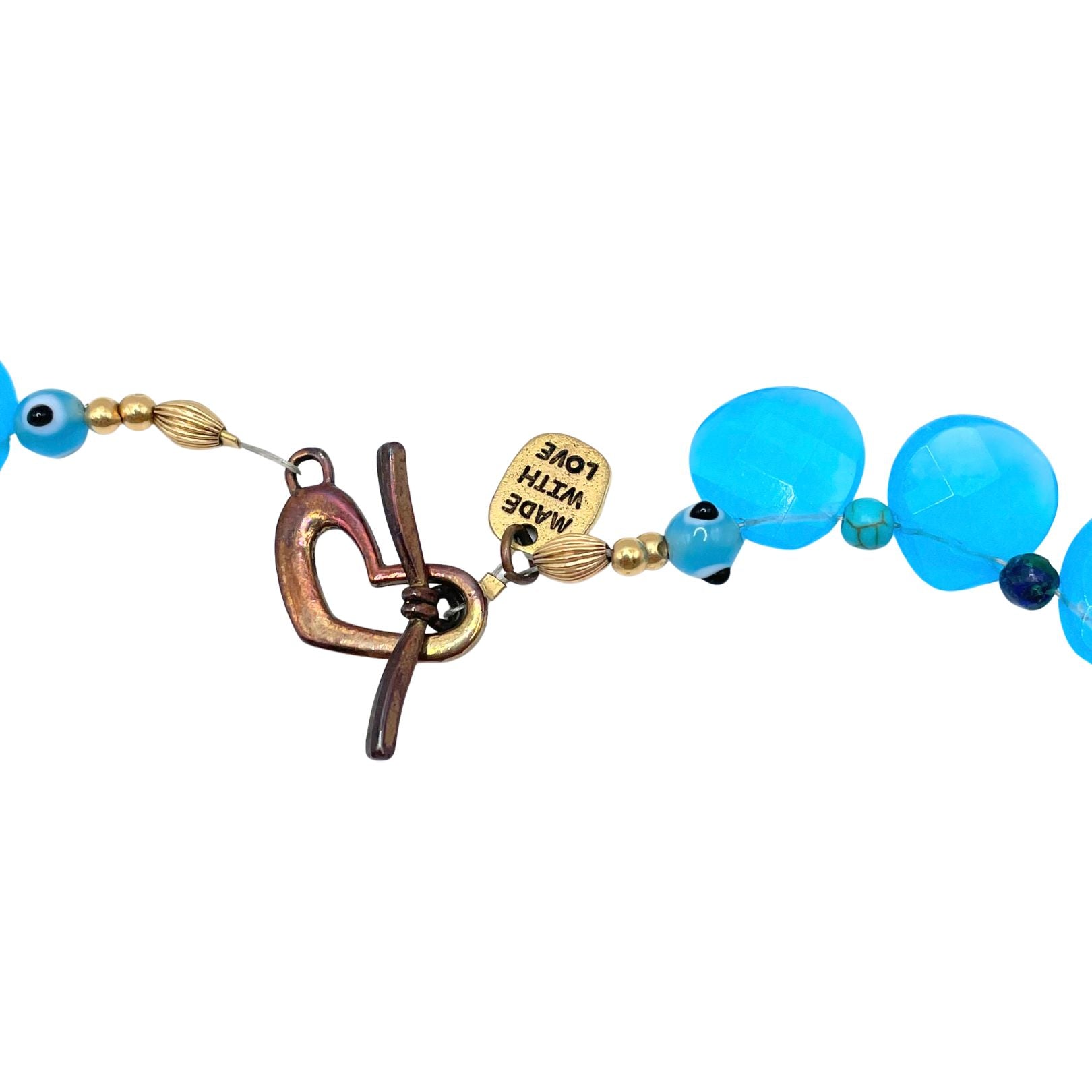 Cleo - Blue Lapis, Turquoise and Glass Necklace