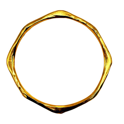 Top View Amy Delson Gold Brooke Bangle