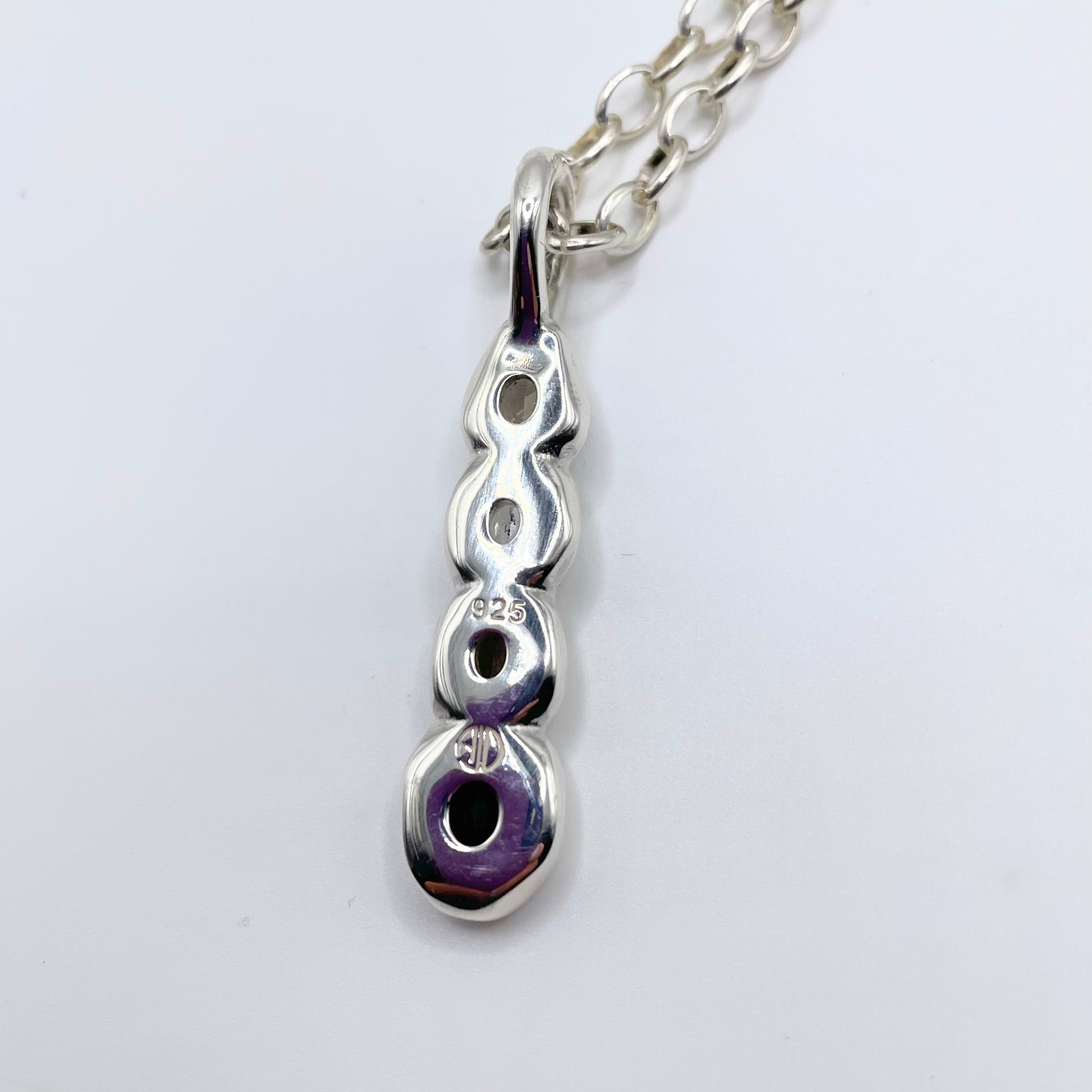 back of sterling silver necklace by Amy Delson