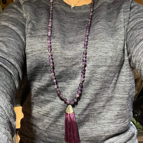 bead and tassel necklace