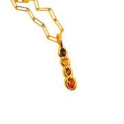 Amy Delson garnet citrine pendant