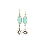 star drop earrings
