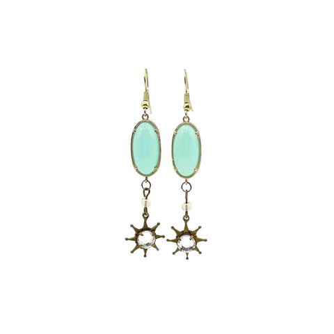 star drop earrings
