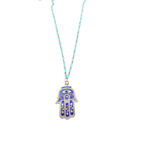 sterling hamsa necklace
