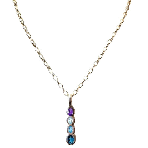 Amy Delson Amethyst Blue Topaz Necklace