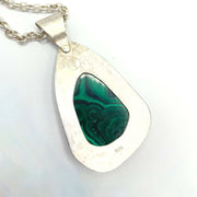 Melissa - Malachite and Denim Lapis Lazuli Sterling Silver Necklace