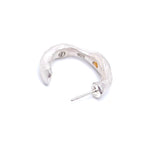 Amy Delson sterling silver hoop earring from the back