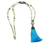 Amy Delson blue tassel necklace