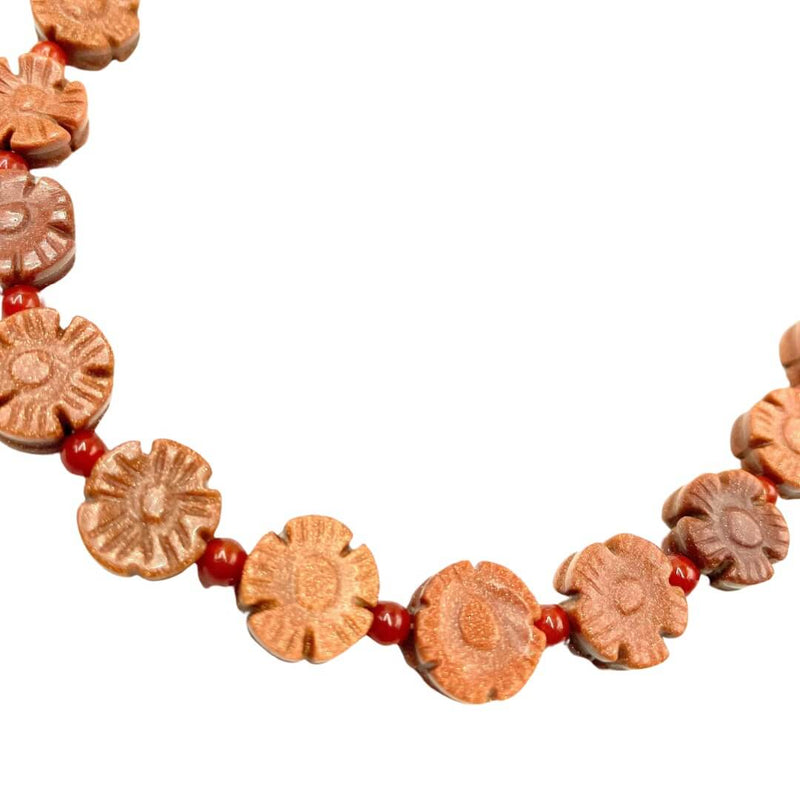 carnelian daisy necklace amy delson