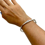 silver bangles
