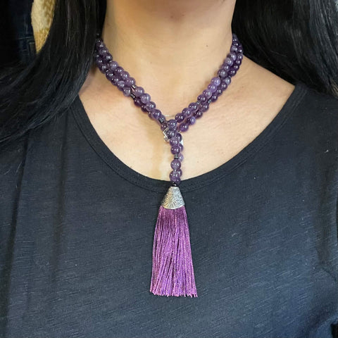 bead and tassel necklace