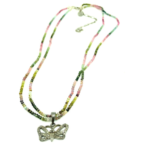 opal and tourmaline necklace
