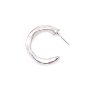 Amy Delson Jewelry sterling silver hoop earring from the side