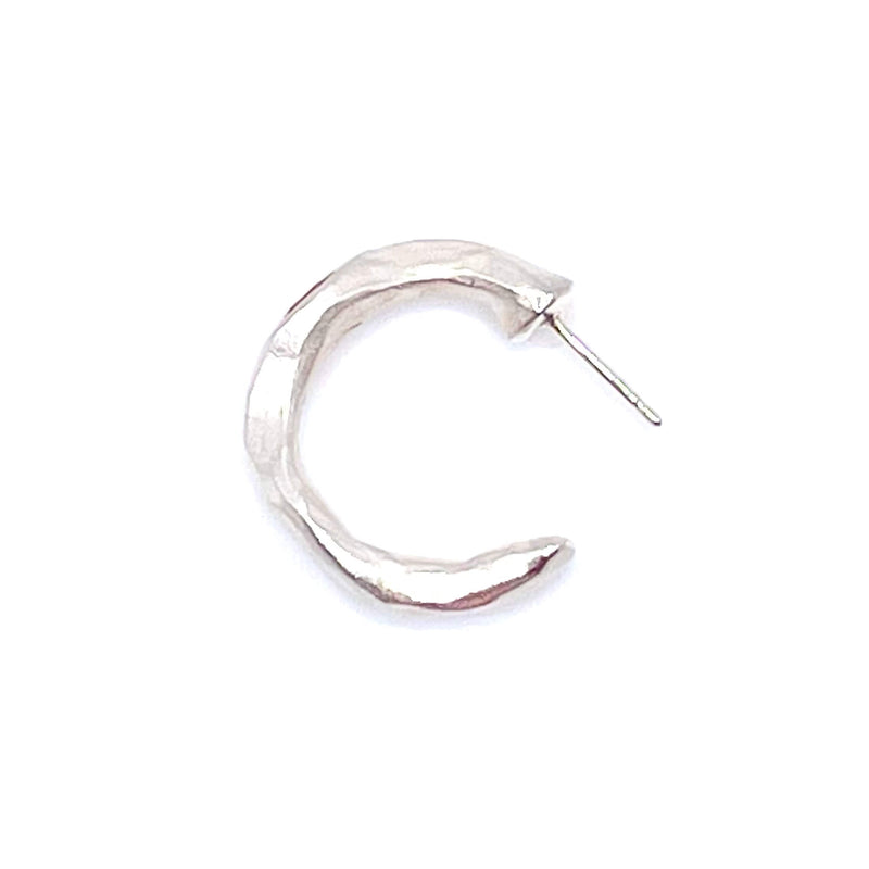Amy Delson Jewelry sterling silver hoop earring from the side
