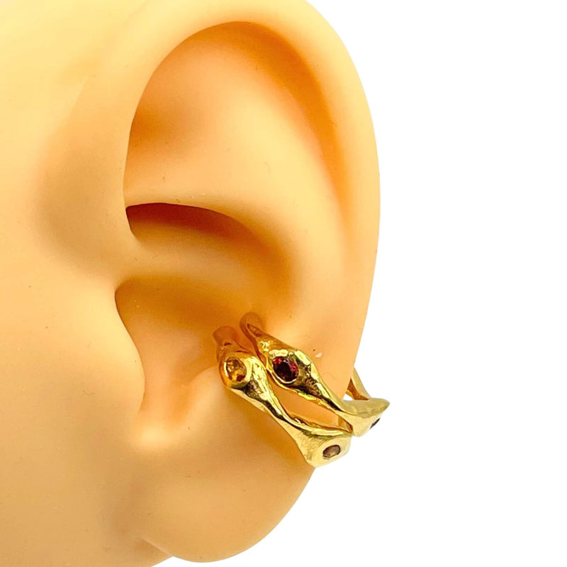 Ear Cuff Stack Gold Vermeil Jewelry by Amy Delson