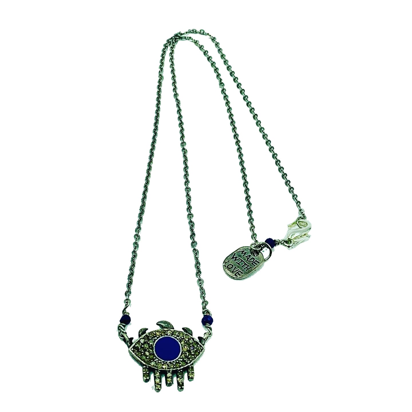Amy Delson Jewelry Diamond Evil Eye Necklace