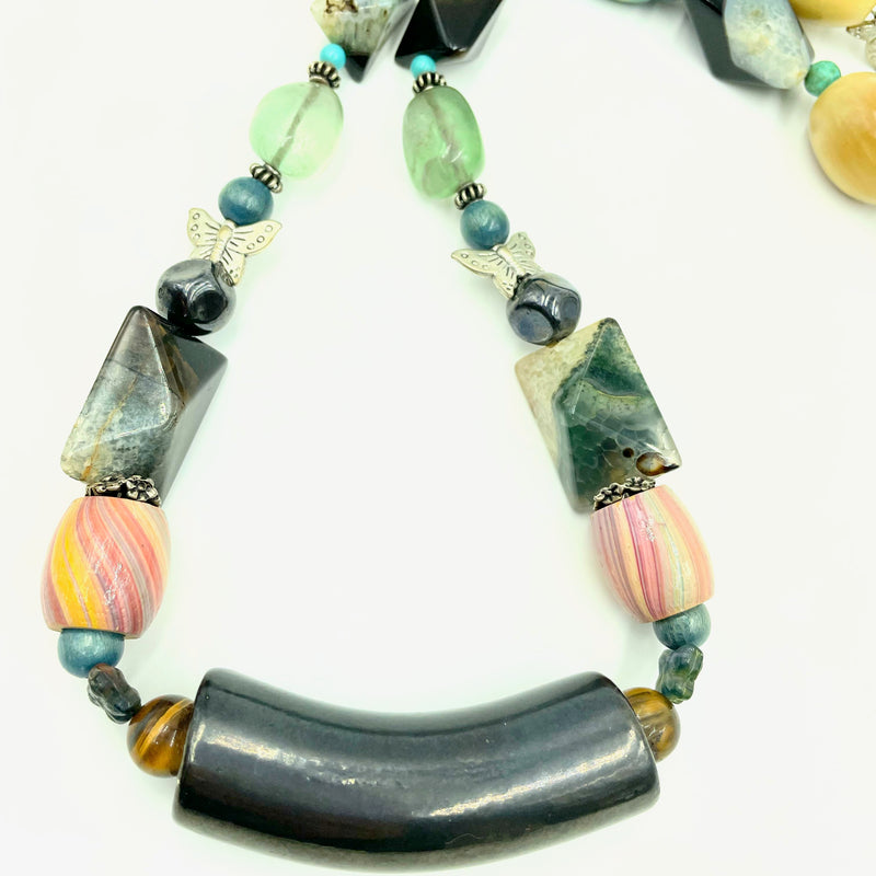 Toby - Eclectic Beaded Necklace