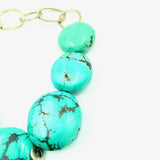 Closeup of turquoise beads Amy Delson Jewelry Trina Necklace