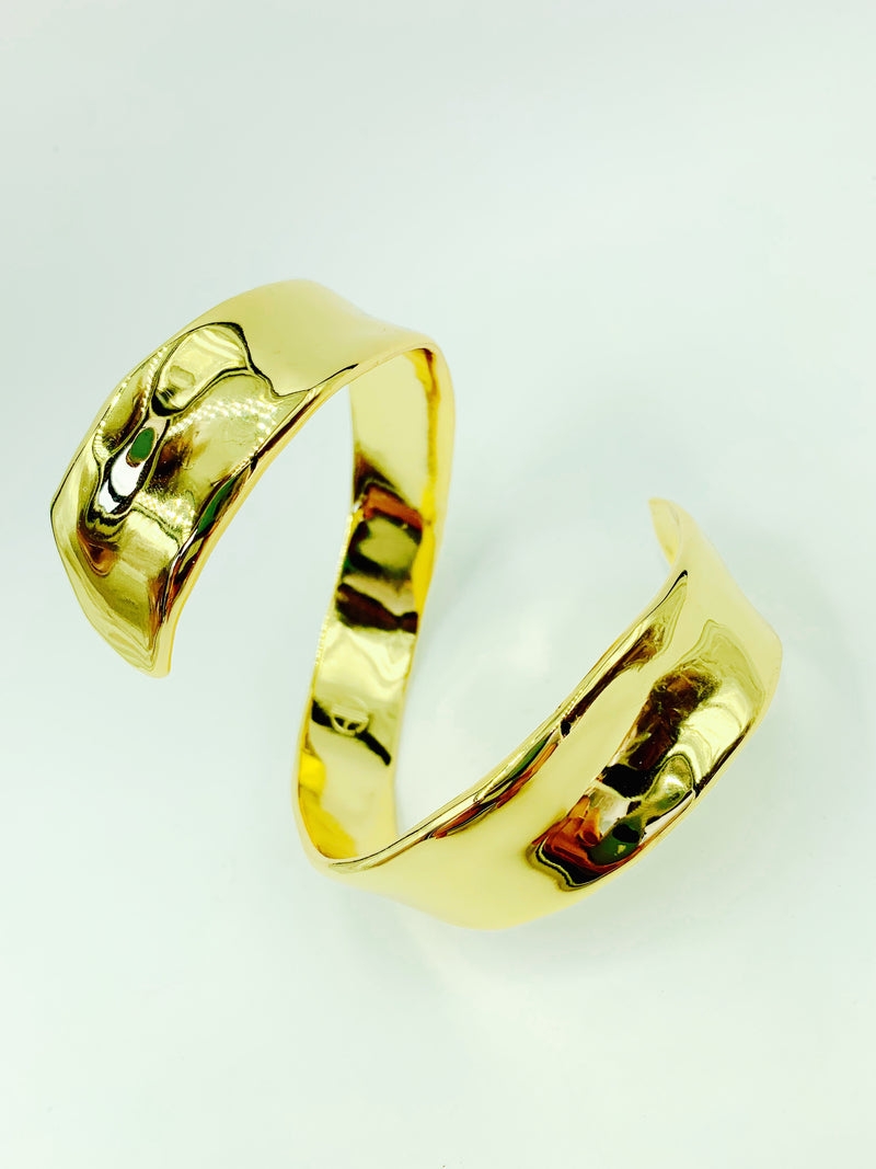 18K Gold plated Frida Cuff by Amy Delson Jewelry