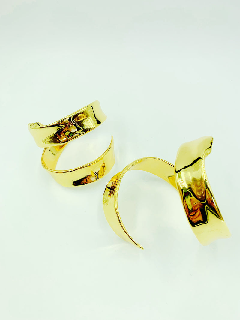 18K Gold plated Frida Cuffs by Amy Delson Jewelry
