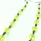 Mindy - Light Green Crystal Drop Earrings