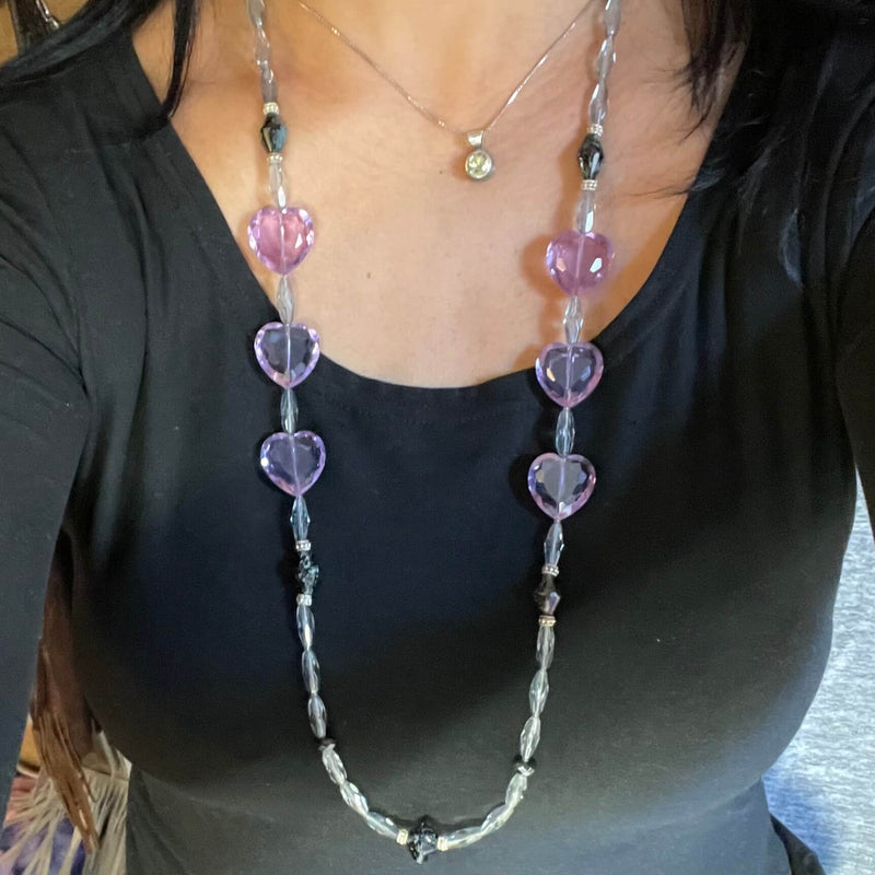 Amy Delson purple heart necklace