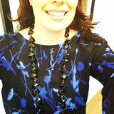 Amy Delson Roxy Black Hearts Necklace